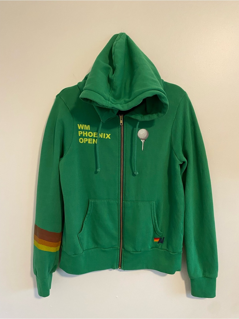 Rare Aviator Nation WM Phoenix Open Green Zip-Up Hoodie Sz Small
(Sep A-2)